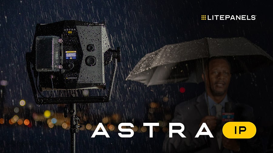 Astra IP series broadcast LED panels in Half, 1x1, and 2x1 sizes